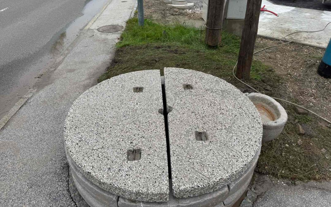 Peskanje vodnjaka v Mengšu